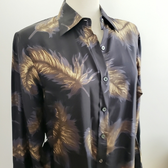 Craig Taylor Shirt Dress / Belted / Tagged Size Large - Picture 5 of 6
